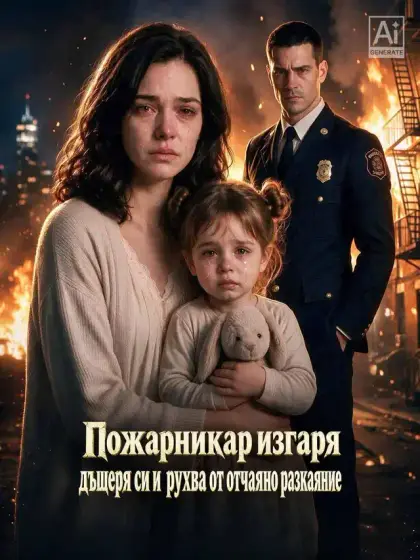 Пожарникар изгаря дъщеря си и рухва от отчаяно разкаяние